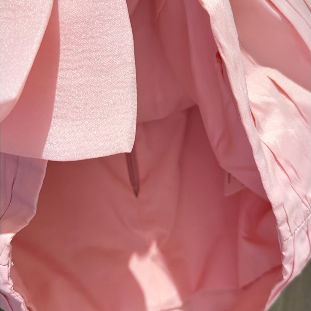 Aje Strapless Pink Ruffled Ruched Mini Dress - Picture 6 of 11